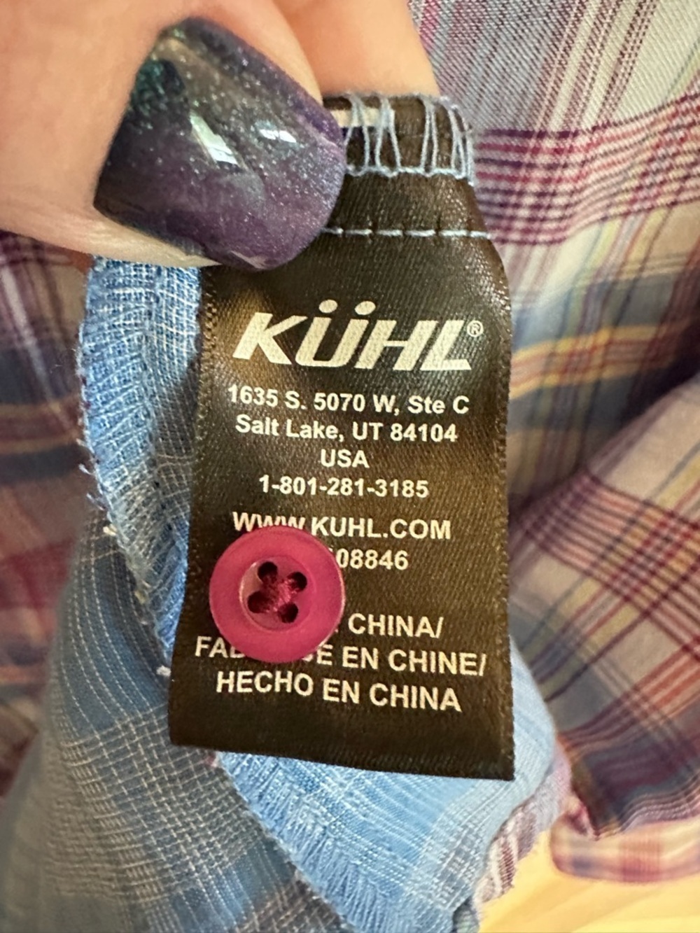 KUHL M Double cloth button convertible arm modal-poly blend long sleeve top - Picture 5 of 13